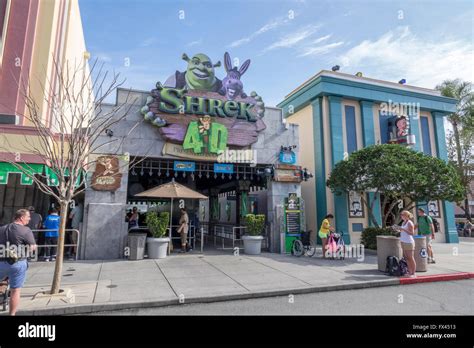 The Entrance To The Shrek 4d Cinema Show At Universal Studios Orlando