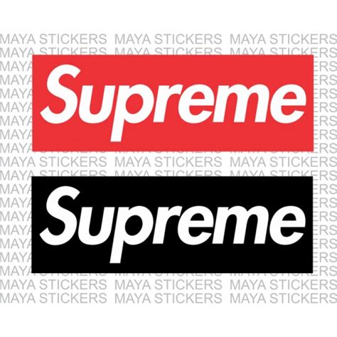 Supreme Smurfs Box Logo Sticker Set Ph