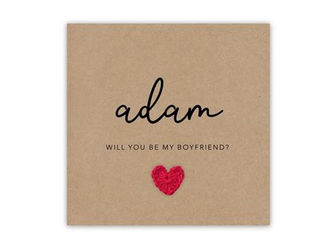 Personalised Will You Be My Boyfriend Will You Be My Boyfriend Card To