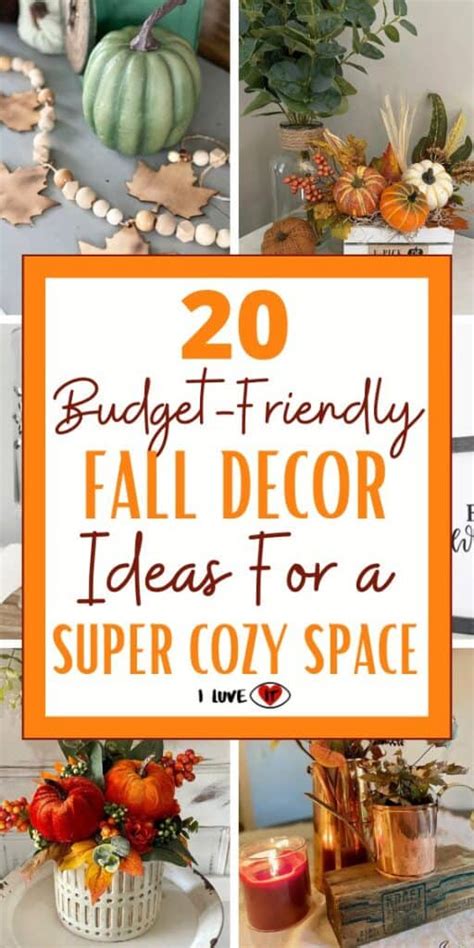 20 Budget Friendly Fall Decorating Ideas I Luve It