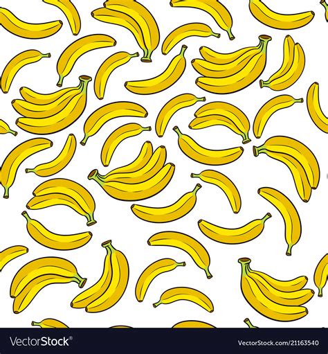 Banana Background Cartoon Royalty Free Vector Image
