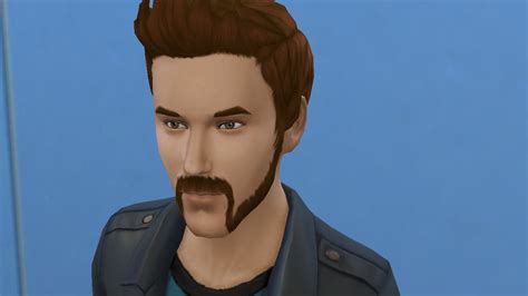 Mod The Sims Motorbiker Beard Mustache And Muttonchops