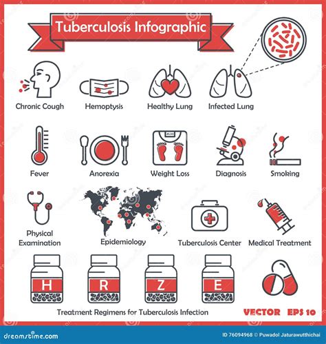 Infographics Da Tuberculose Tb Ilustração Do Vetor Ilustração De