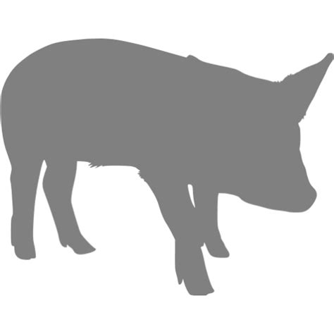 Pig Silhouette Red Fox Clip Art Pig Png Download 512512 Free