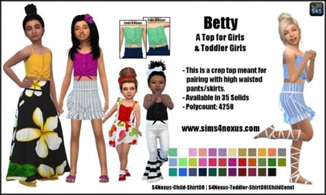 Betty Top By Samanthagump At Sims 4 Nexus Sims 4 Updates
