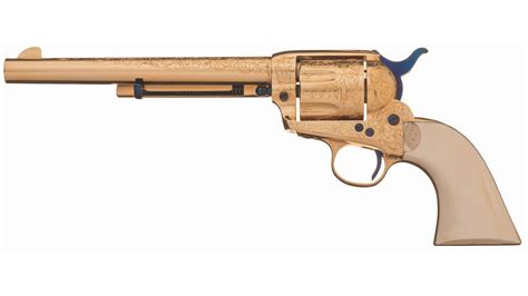 Engraved Gold Plated Colt Saa Revolver Rock Island Auction