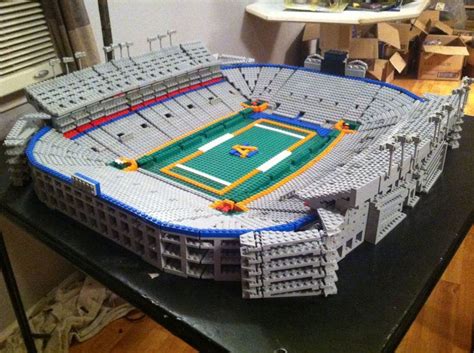 Lego art lego technic lego design cool lego creations lego projects lego cars lego legos lego city. LEGO Auburn Tigers Jordan-Hare Stadium football custom ...
