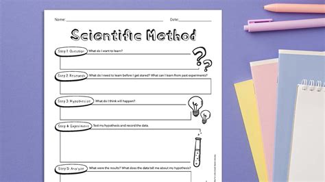 Free Scientific Technique Worksheet Printable
