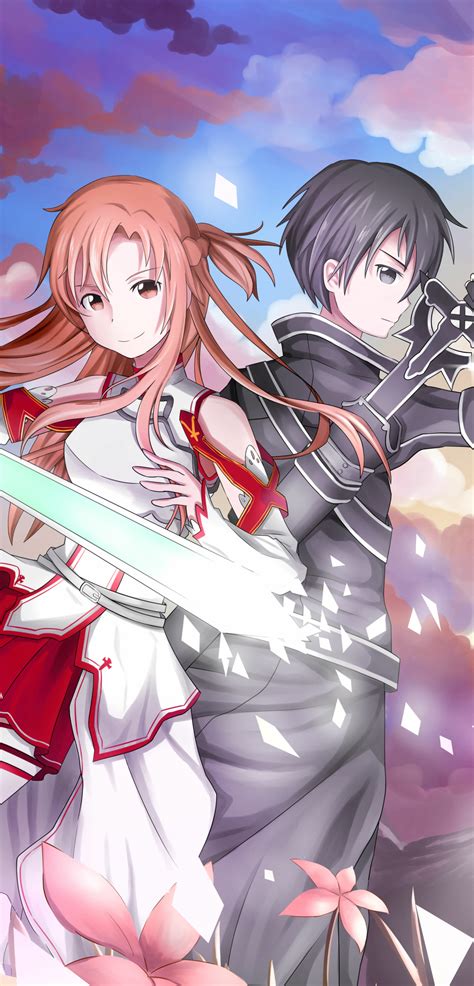 1080x2248 Sword Art Online 4k Asuna Yuuki And Kirito 1080x2248