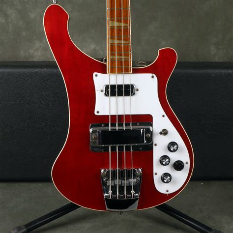 Rickenbacker 1979 4001 Bass Burgundy Glo Whard Case 2nd Hand