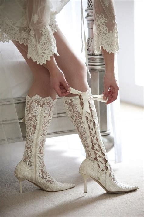 Lace Up Wedding Shoes Bridal Boots Wedding Boots Lace Wedding Boots