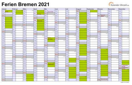 Kalender 2021 kostenlos downloaden und ausdrucken. Din A4 Kalender 2021 Zum Ausdrucken Mit Ferien ...