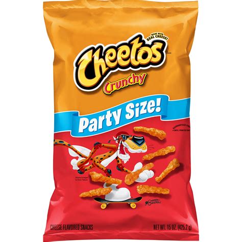 Cheetos Crunchy Cheese Flavored Snacks, Party Size, 15 oz ...