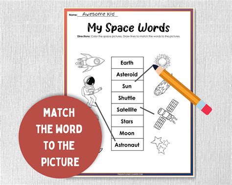 Grade 1 Exploring Outer Space Worksheet