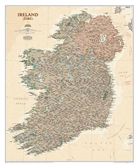Buy Ireland Antique Style Wall Map Mapworld