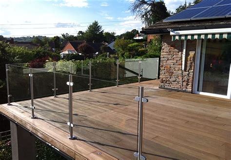 Decking handrail banister and railings system from dolle in high quality. stainless steel glass banister balustrade deck balcony ...