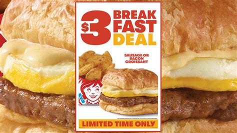 Wendys Puts Together New 3 Breakfast Deal From October 24 Through