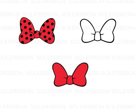 Minnie Mouse Bow Silhouette Cameo