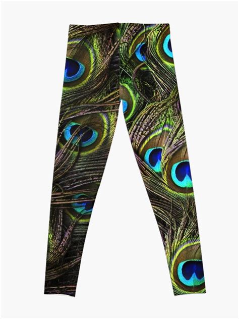 Peacock Feather Leggings By Custompro Redbubble
