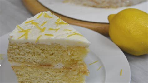 Lemon Cake With Buttercream Frosting Recipe Colinary Youtube