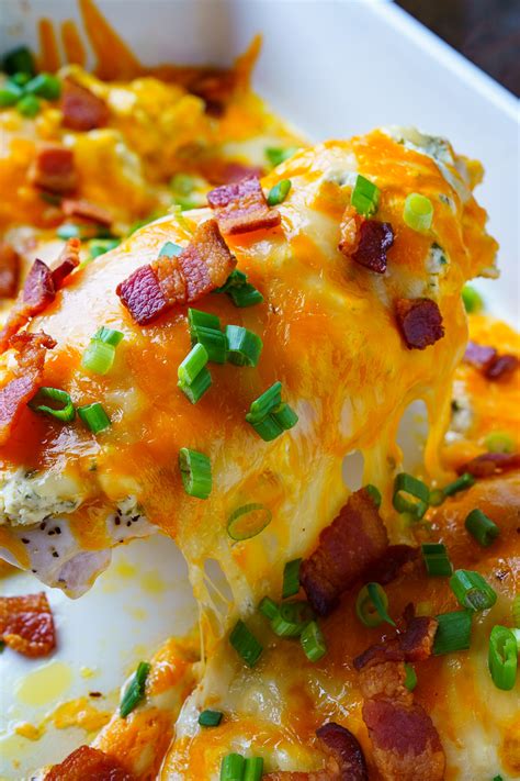 Bacon Ranch Baked Cheddar Chicken Closet Cooking