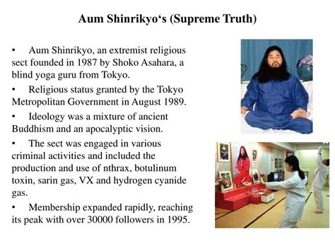 Ppt Aum Shinrikyo‘s Supreme Truth Powerpoint Presentation Free