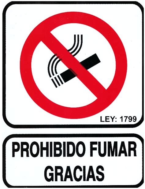 Cartel Prohibido Fumar X