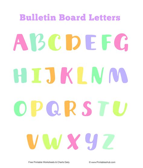 free printable bulletin board letters templates pdf