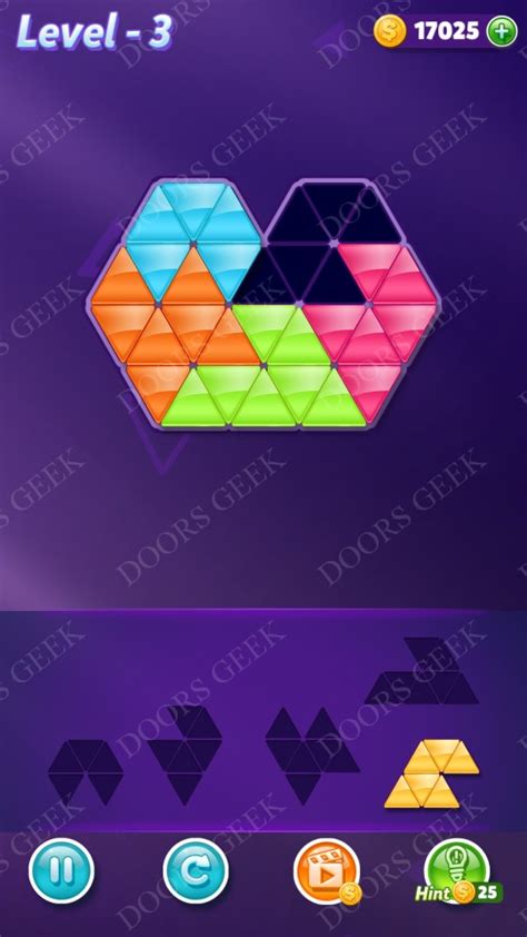 How many puzzles are in block triangle puzzle? Block! Triangle Puzzle 5 Mania Level 3 Solution ~ Doors Geek