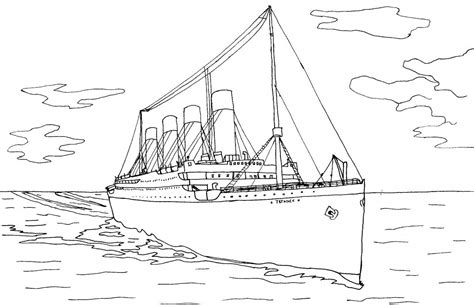 Printable Titanic Coloring Pages For Kids Cool2bkids Sketch Coloring Page