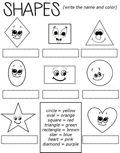 Next, students build shape recognition skills by finding and coloring only their shape in the. Enjoy Teaching English: SHAPES (worksheet)