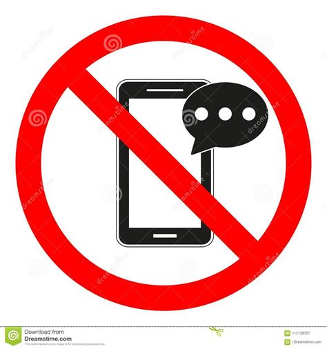 Mobiele Telefoon Gebruikende En Texting Beperking Texting En Het Roepen Worden Niet Toegestaan