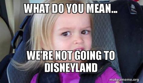 What Do You Mean Were Not Going To Disneyland Side Eyes Chloe