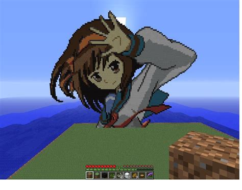 How To Make Anime Pixel Art In Minecraft HD Images Collection