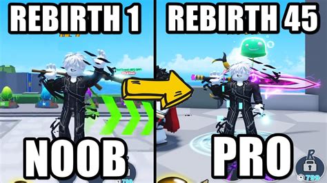 Noob To Pro In Sword Warriors Reached Rebirth 45 Youtube