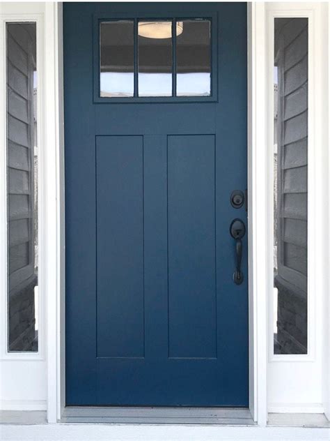 Navy Blue Entry Door