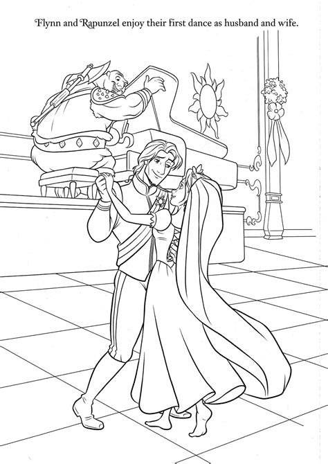 15 Tangled Rapunzel And Flynn Coloring Pages Images