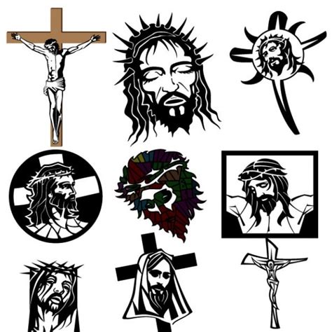 Jesus Cristo Imagens Religiosas Vetor Grátis