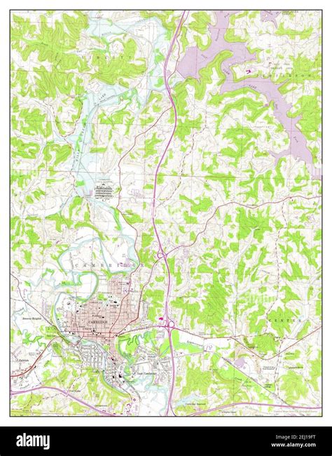 Cambridge Ohio Map 1962 124000 United States Of America By Timeless Maps Data Us