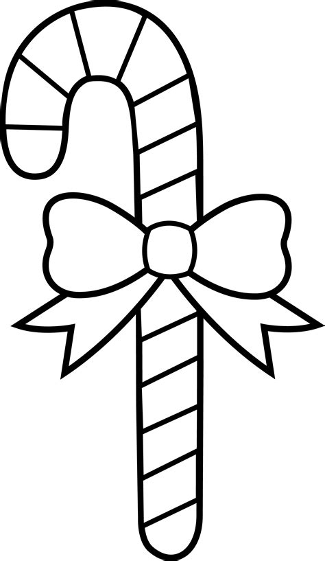 Free Printable Candy Cane Coloring Pages