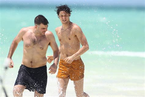 Zachary Quinto Miles Mcmillan Go Shirtless In Mexico