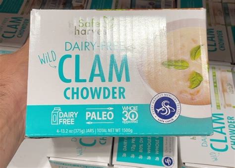 Dairy Free Wild Clam Chowder Safe Harvest 1500 G
