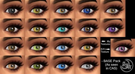 My Sims 4 Blog Semi Realistic Eye Color Replacements