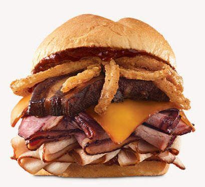 Quick stats 510.6 calories 48.3g carbs (46.8g net carbs) Arby's Smoke Mountain Sandwich Is a Monstrosity of Meats ...