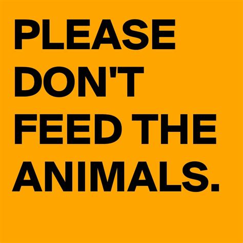 Please Dont Feed The Animals Post By Dor1316 On Boldomatic