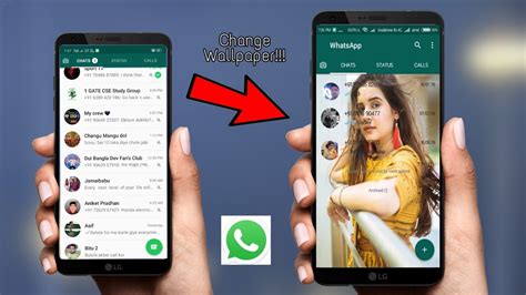 How To Change Whatsapp Home Screen Wallpaper Youtube