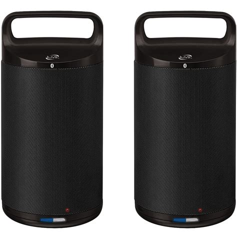 Ilive Indooroutdoor Dual Bluetooth Speakers Black