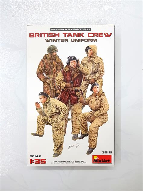 135 Mini Art 35121 British Tank Crew In Winter Uniform Cw 5 Soldiers