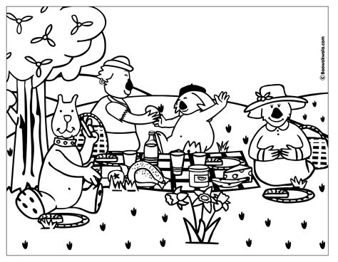 Sep 11, 2017 · if you like, kids can make an alphabet book from the alphabet coloring pages free. Coloring Pages Family Picnic - Coloring Home