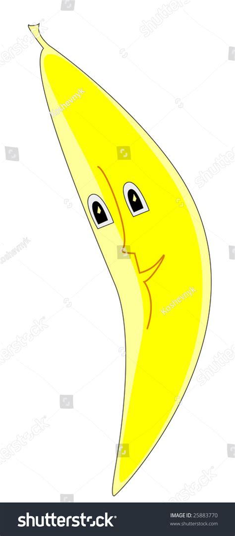 Smiling Banana Stock Vector Illustration 25883770 Shutterstock